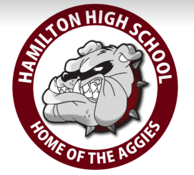 Custom car magnet for Hamilton High School